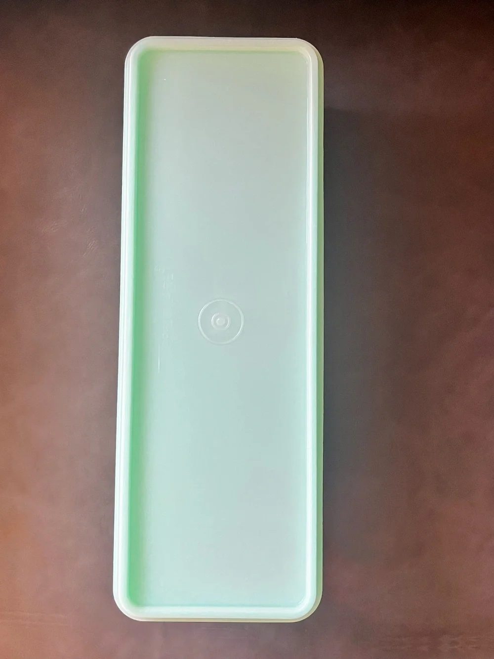 Vintage Tupperware Jadite Green Celery Veggie Keeper Seal Lid Rectangle #892